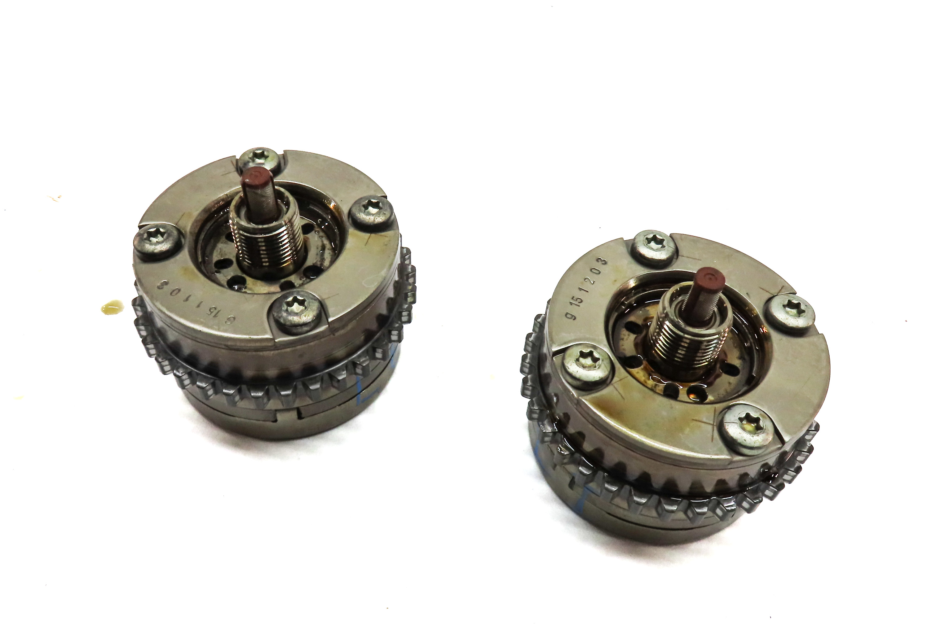13-18 MERCEDES W204 W212 W1663.5L LEFT CYLINDER HEAD CAMSHAFT TIMING GEAR SET — exact item pictured